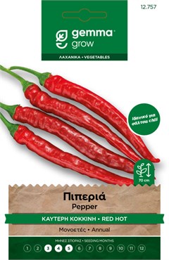 Red Hot Pepper – Seed Packet