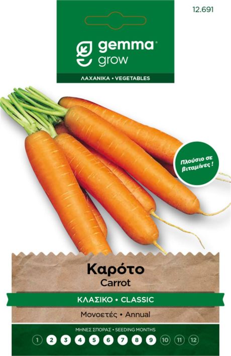 Classic Carrot – Seed Packet