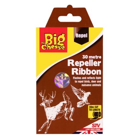 REPELLER RIBBON BY THE BIG CHEESE – BIRD & DEER DETERRENT, 30 M
