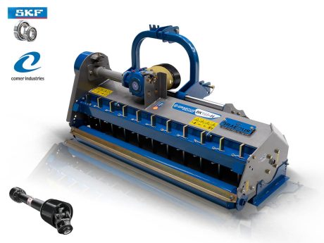 BK165 – Heavy-duty flail mower with offset, serrated hammers & rear collecting blades