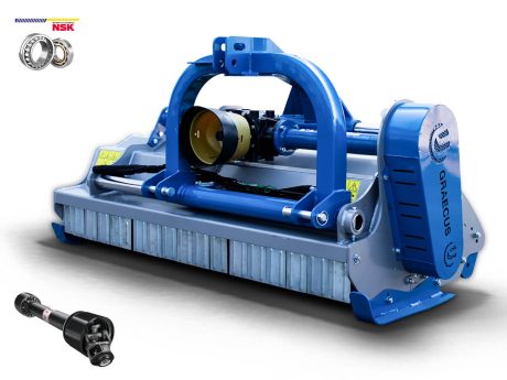 CERBERUS STRONG180  Offset Flail Mower with Rear Blades