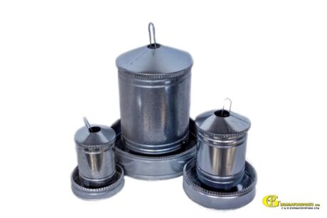 GALVANIZED METAL RABBIT FEEDER