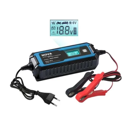 NOVA MAX AUTOMATIC ELECTRONIC BATTERY CHARGER 80AH  6V/2A & 12V/4A