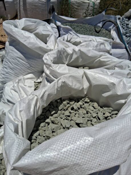 CRUSHED STONE WHITE OR GREY  20KG BAG