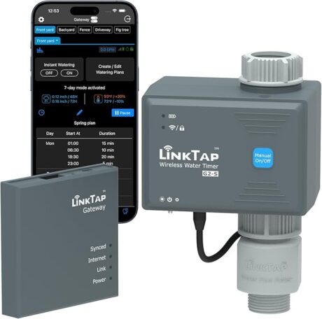 LINKTAP G2S WIRELESS WATER TIMER WITH GATEWAY & FLOW METER